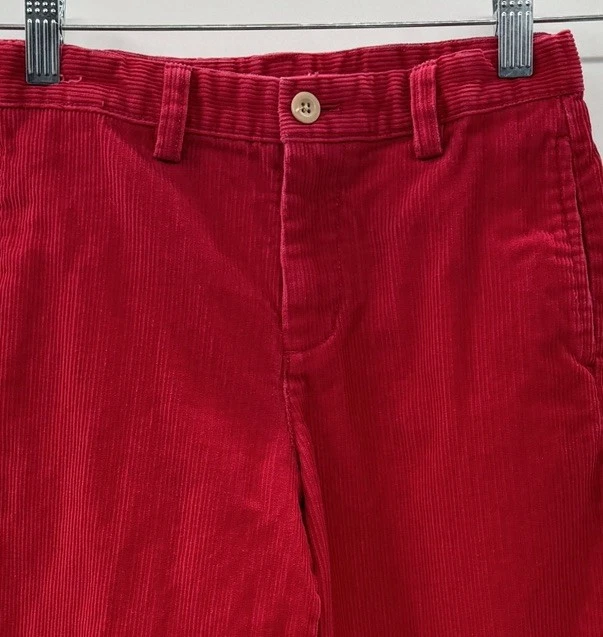 Pantalones de vestir de pana Vineyard Vines para niños talla 7 clásicos rojos algodón vacaciones invierno Foto 2 de 4