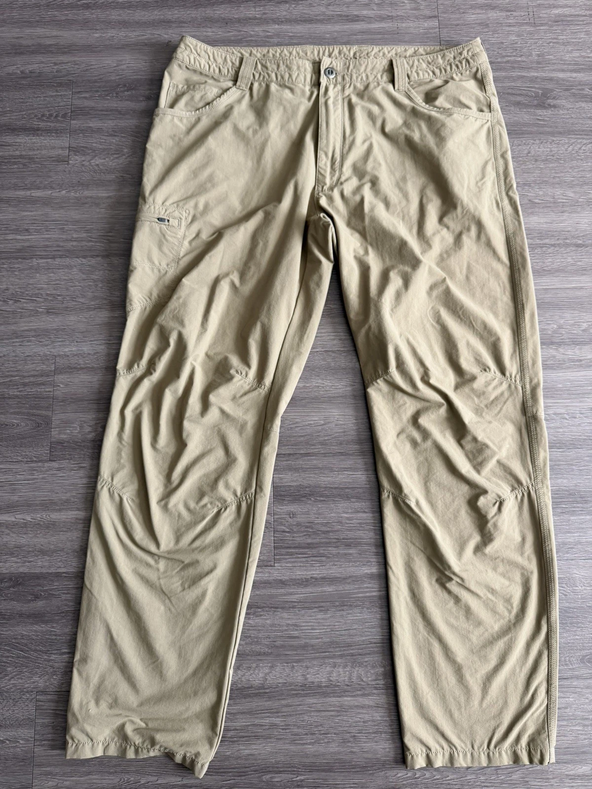 Patagonia Quandary Hiking Pants Men's 38x31 Beige Utility Lightweight Outdoors