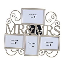 Mr  Mrs Picture Frames,Cherish Every Memory,4 opening 4 frame Mr  Mrs 2