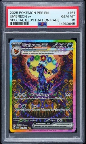 2025 Pokemon Prismatic Ev. Umbreon Ex #161 GEM MT PSA 10 Special Illus. Rare