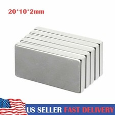 5 100 Pcs Super Strong Block Fridge Magnets Rare Earth Neodymium 20x10x2mm US