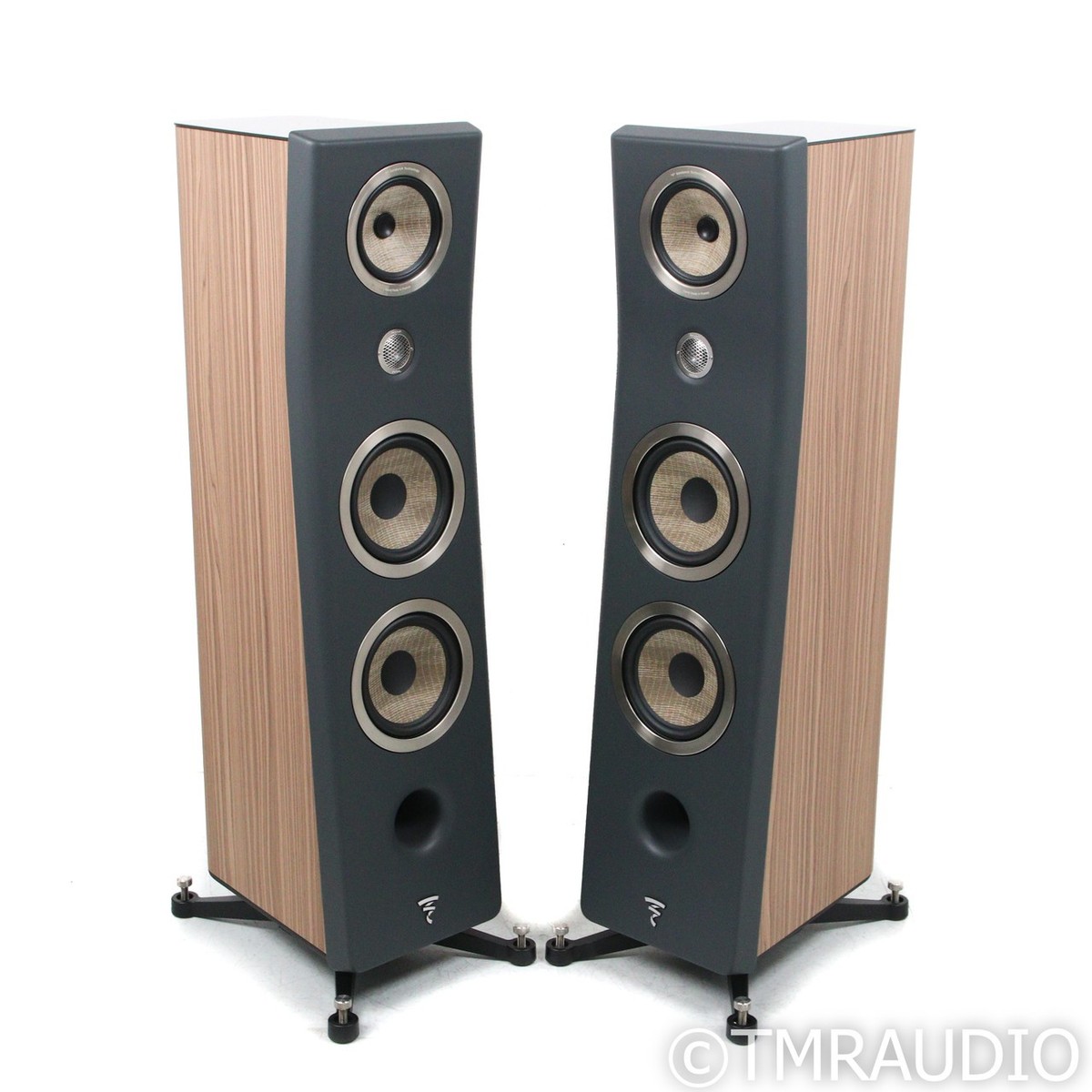 Focal Kanta Floorstanding Speakers; Dark Grey Walnut Pair