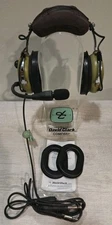 David Clark H10-13.4 Aviation Pilot Headset Dual GA Plug New Ear Pads& Mic Cover