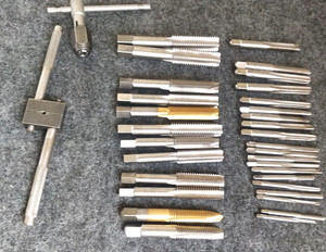 BRUBAKER USA 🇺🇸 Tap Set 25 piece HSS + Tap handles 5-40 to 1/2" high speed