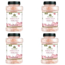 Coarse Himalayan Pink Salt - 5 lb Jar 4 Pack - Perfect for Bath, Grinders  Sp