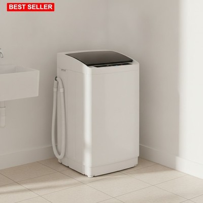 Washer Dryer Combo 17.8LBS Portable Full-Automatic Stainless Steel Drum Compact