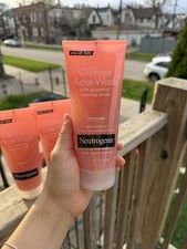 Neutrogena Oil-Free Acne Wash Pink Grapefruit Foaming Scrub Value Size 6.7 FL OZ