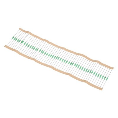 50pcs 250V 10A Resistance Fuse Link Fast Blow Leaded Resistance Fuse Green