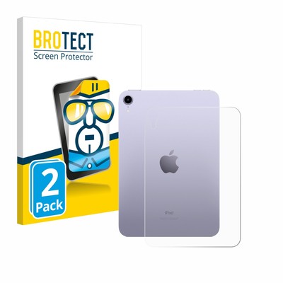 2x Display Schutz Folie für Apple iPad Mini 7 WiFi 2024 (Rückseite) Zubehör Tr