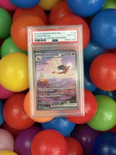 2023 POKEMON MEW EN-151 SPECIAL ILLUSTRATION RARE #199 CHARIZARD EX PSA 10