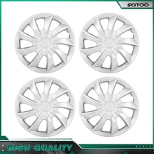 Set of 4 17" Universal Wheel Hub Caps Silver Wheel Cover Wheel Trim Kit 17 Inch