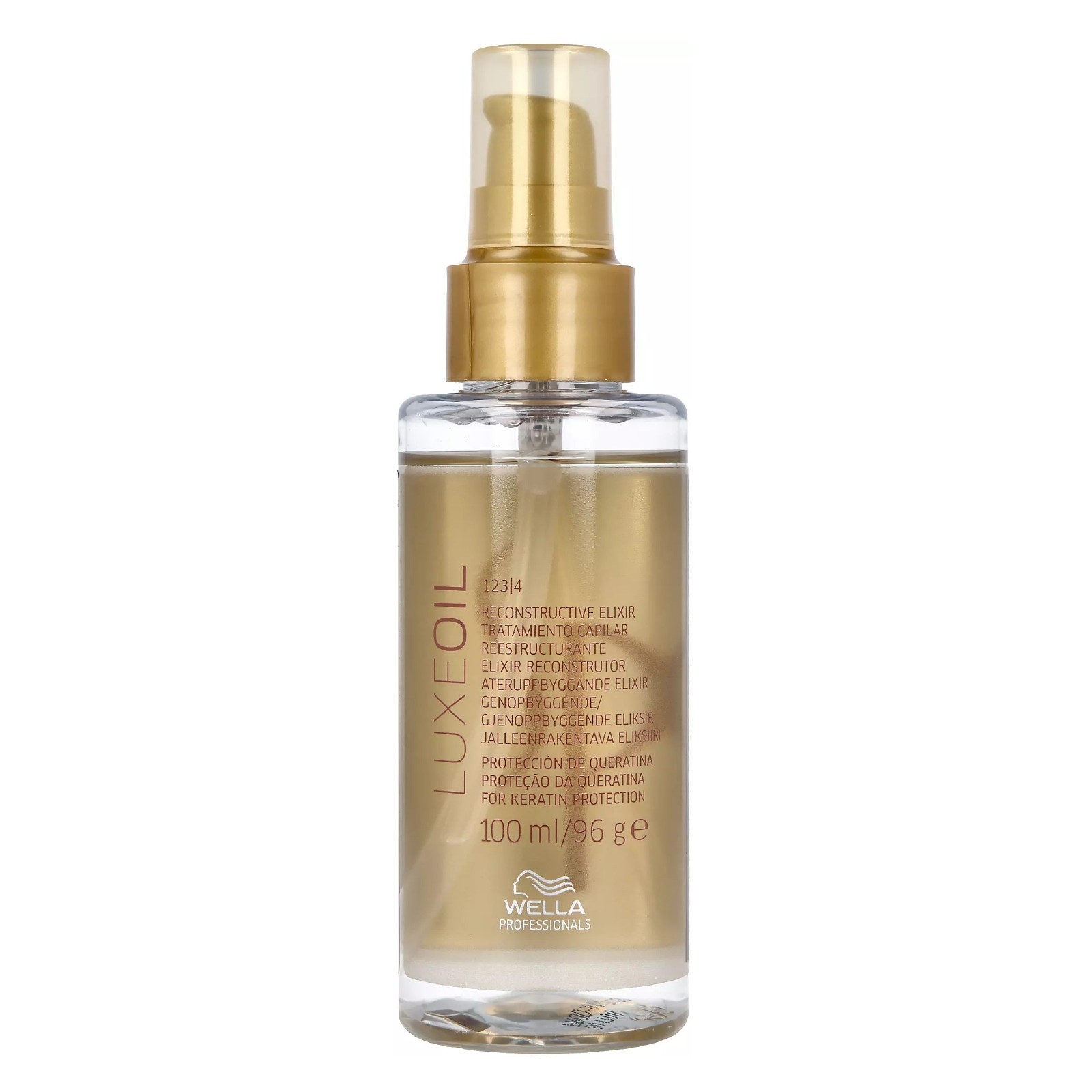 Восстанавливающий эликсир с кератиновой защитой Wella Luxe oil 338 унции 100 мл 4690₽