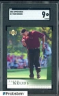2001 Upper Deck Golf #1 Tiger Woods RC Rookie SGC 9 MINT