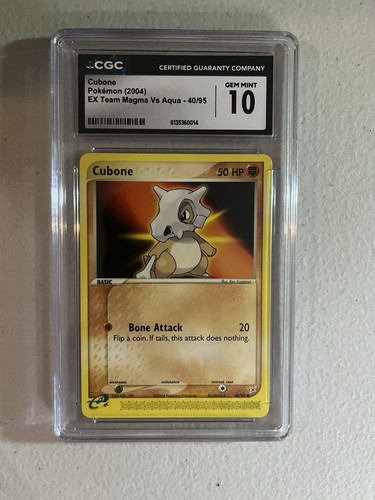Cubone graded CGC 10 for sale on eBay