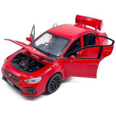 #ad #ad 1 30 Subaru WRX STI Model Toy Car Diecast Toy Vehicle Boys Toys Kids Gifts Red $26.37