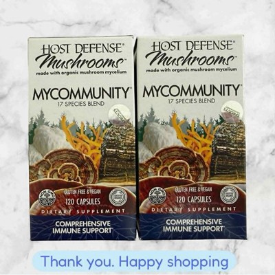 FOR 2 BOXES Host Defense My Community 120 Caps Each BRAND NEW SHIPPING