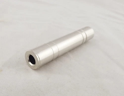 1x 6.35mm Stereo Female To 1/4" Female Coupler Metal Audio Headphone TRS Adapter