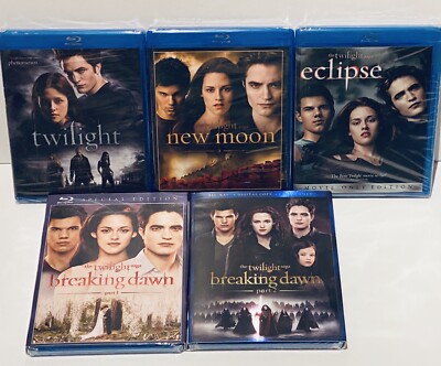NEW Sealed TWILIGHT Blu-Ray + Digital Copy - Eclipse New Moon Breaking Dawn Lot