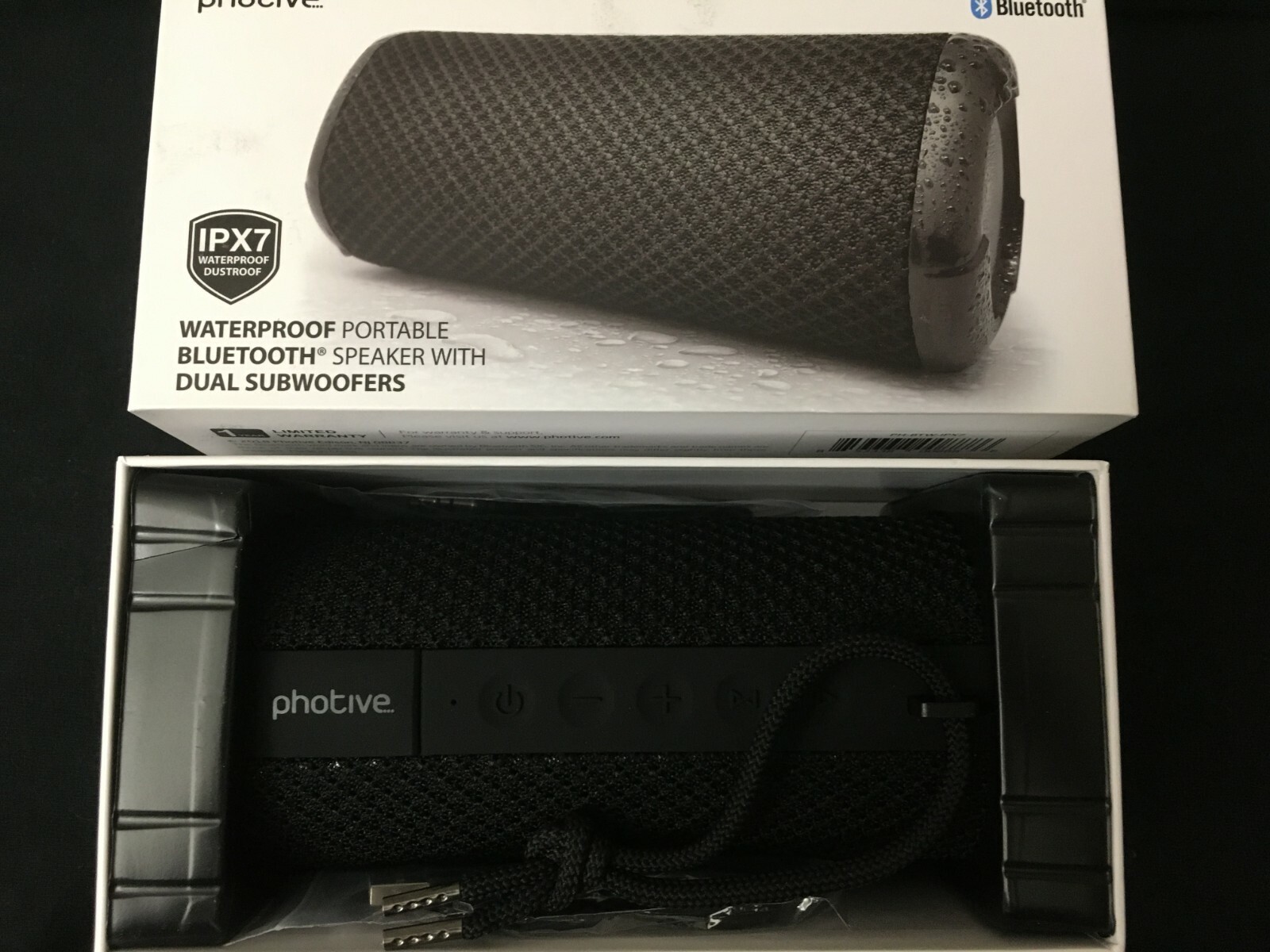 photive ipx4 bluetooth speaker