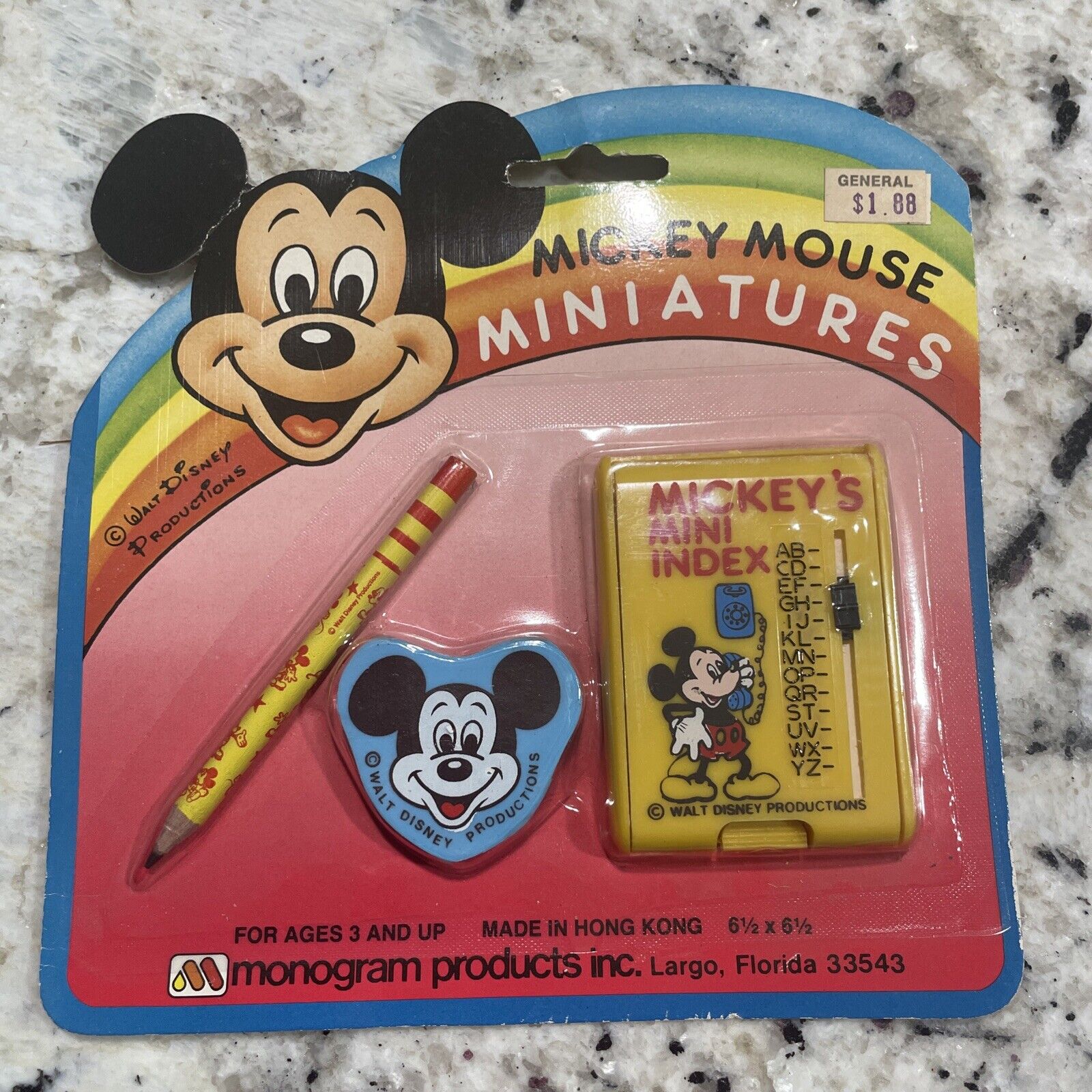 Mickey Mouse Miniature Set Mini Index Vintage Disney Monogram Products |  eBay