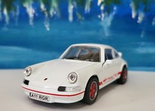 Welly 1:32 Porsche 911 Carrera RS 2.7 Diecast Model Custom Name Plate - Vintage