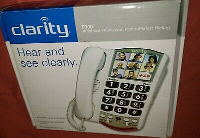 NEW CLARITY P300 76593 AMPLIFIED PHOTO PHONE WHITE ***FREE SHIPPING