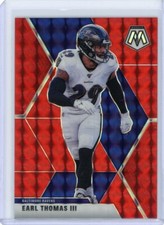 2020 Mosaic Choice Football Red Fusion #25 Earl Thomas III #13/80