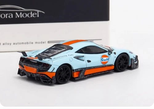 AM 1/64 Scale Ferrari MANSORY F8XX Gulf Diecast car Model Toy Gift - Picture 4 of 6