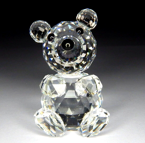 NIB NOS Swarovski Crystal Bear 7637 054 Woodland Friends 2" Tall Original Box - Picture 2 of 11