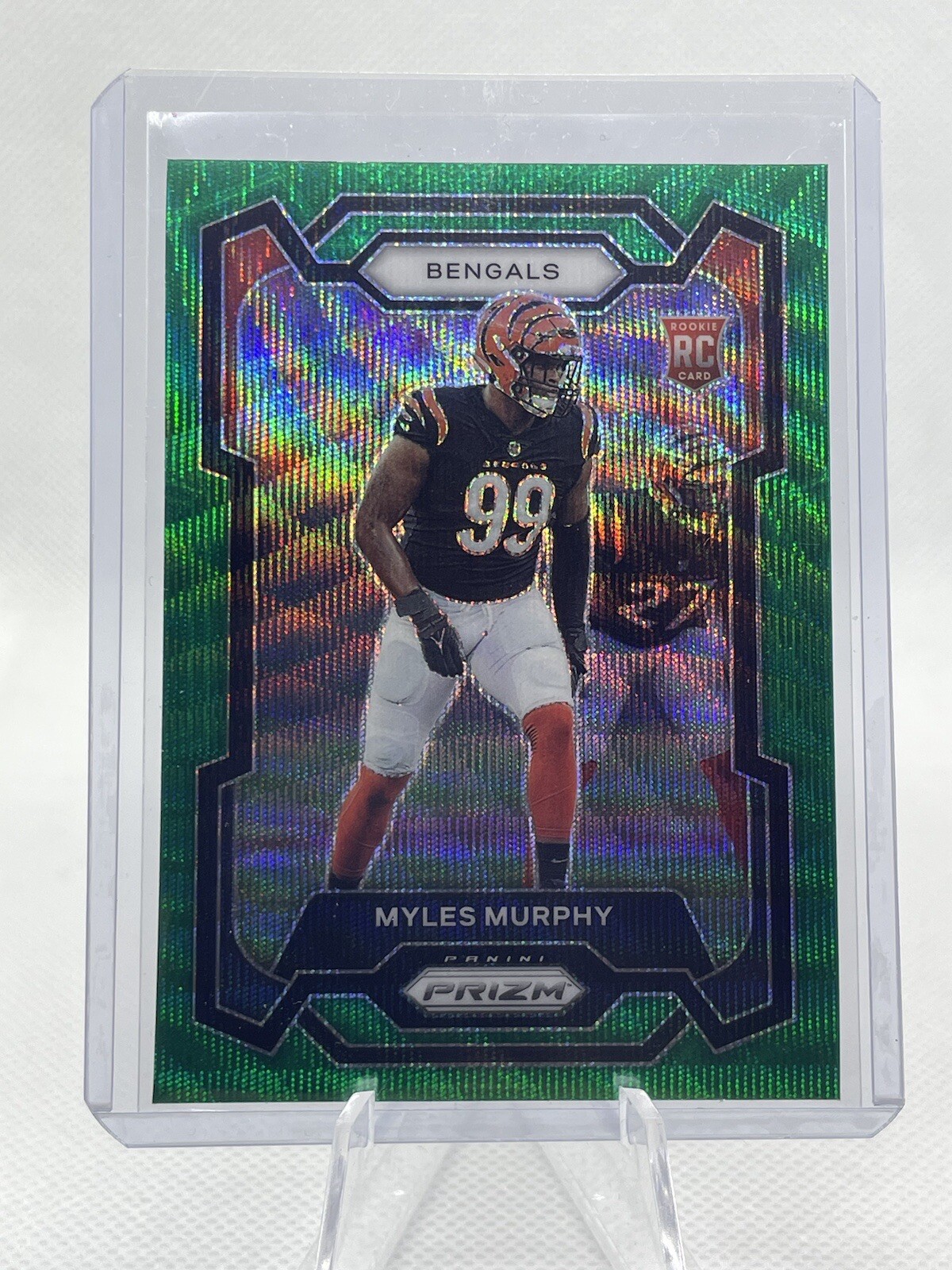 2023 Prizm Football Myles Murphy Green Wave RC No. 320 Bengals