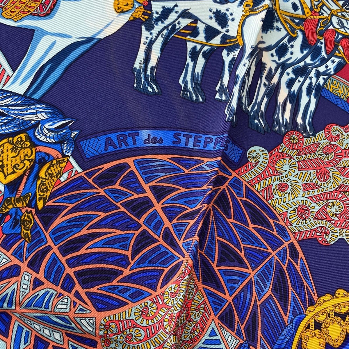 HERMES Silk Scarf 