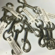  10 pc  Swivel Eye Bolt Snap Hook Round Swivel Silver