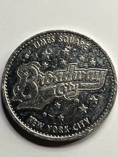 Scarce  BROADWAY CITY ARCADE VIDEO GAME TOKEN TIMES SQUARE NEW YORK CITY #st1