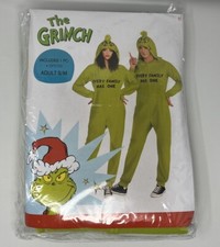 The Grinch Green Zipster Costume One Piece Hooded Adult S/M Every Family Has One