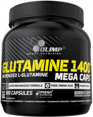 Olimp Glutamine 1400 Mega Caps - 300 Kapseln - L-Glutamin Aminosäuren