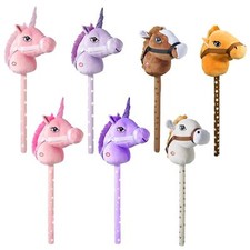 Kids Hobby Horse with Galloping and Neighing Sounds & Holding Straps Soft Toy