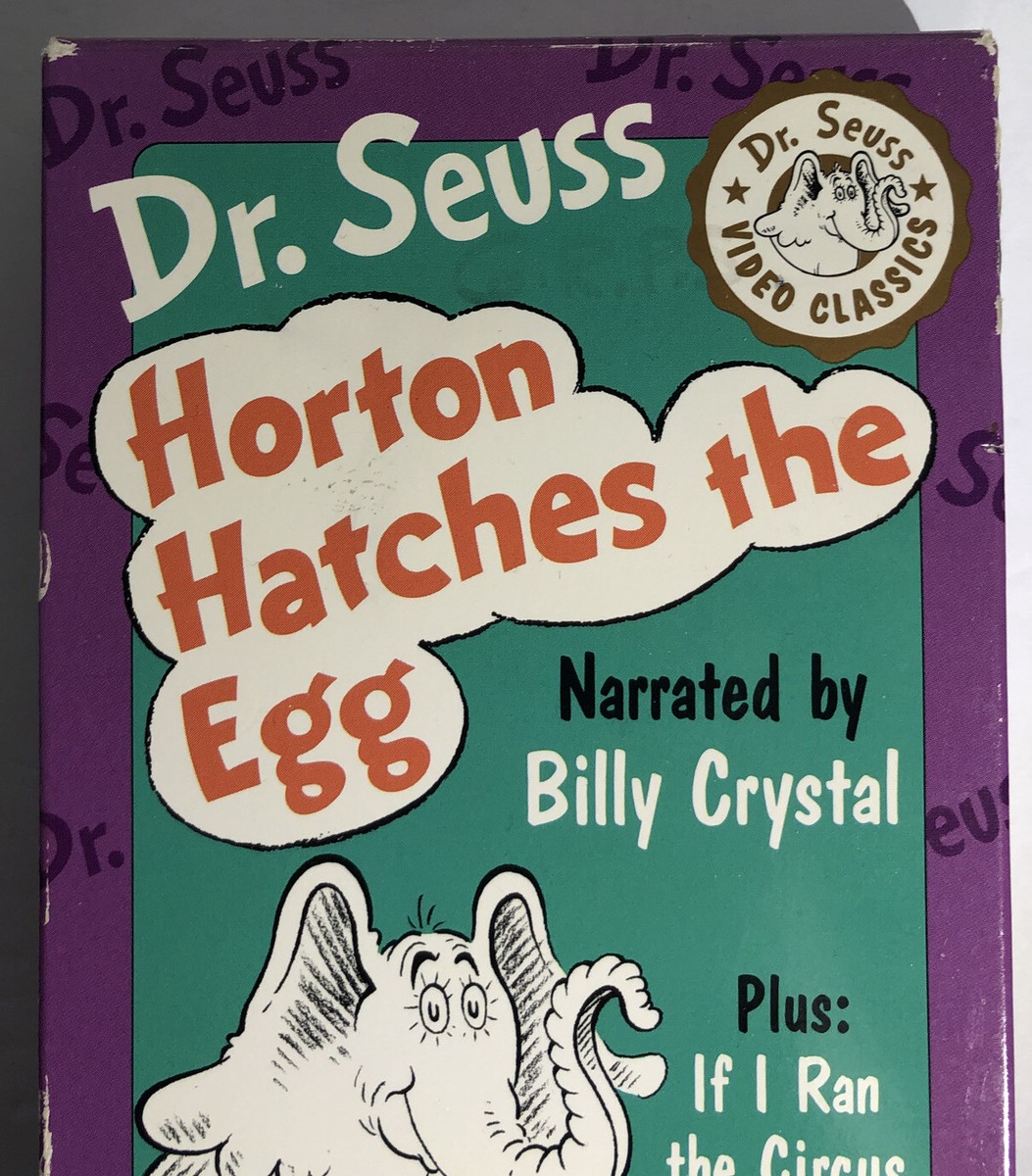 Dr. Seuss Horton Hatches the Egg(VHS 1992)Narrated by Billy