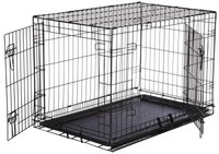 Amazonbasics Folding Metal Dog Crate Double-door 36-inch on sale Amazonbasics Folding Metal Dog Crate Double-door 36-inch on sale