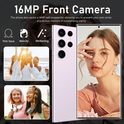Nuovo smartphone Android 13 ultra sbloccato S24 doppia SIM 5G cellulare regalo - Foto 6 di 23