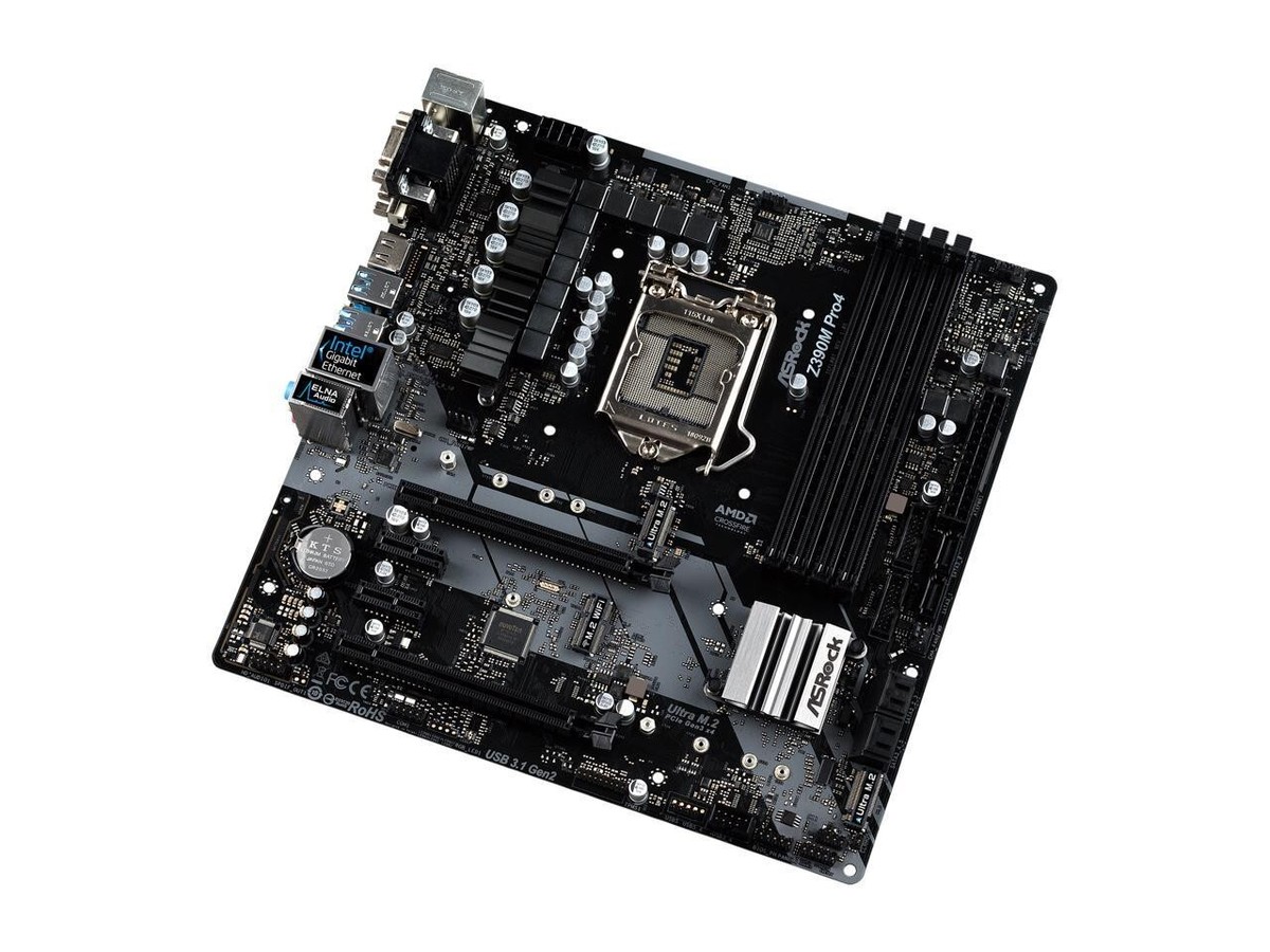 ASRock Z390M Pro4 LGA 1151 (300 Series) Intel Z390 Micro ATX Intel