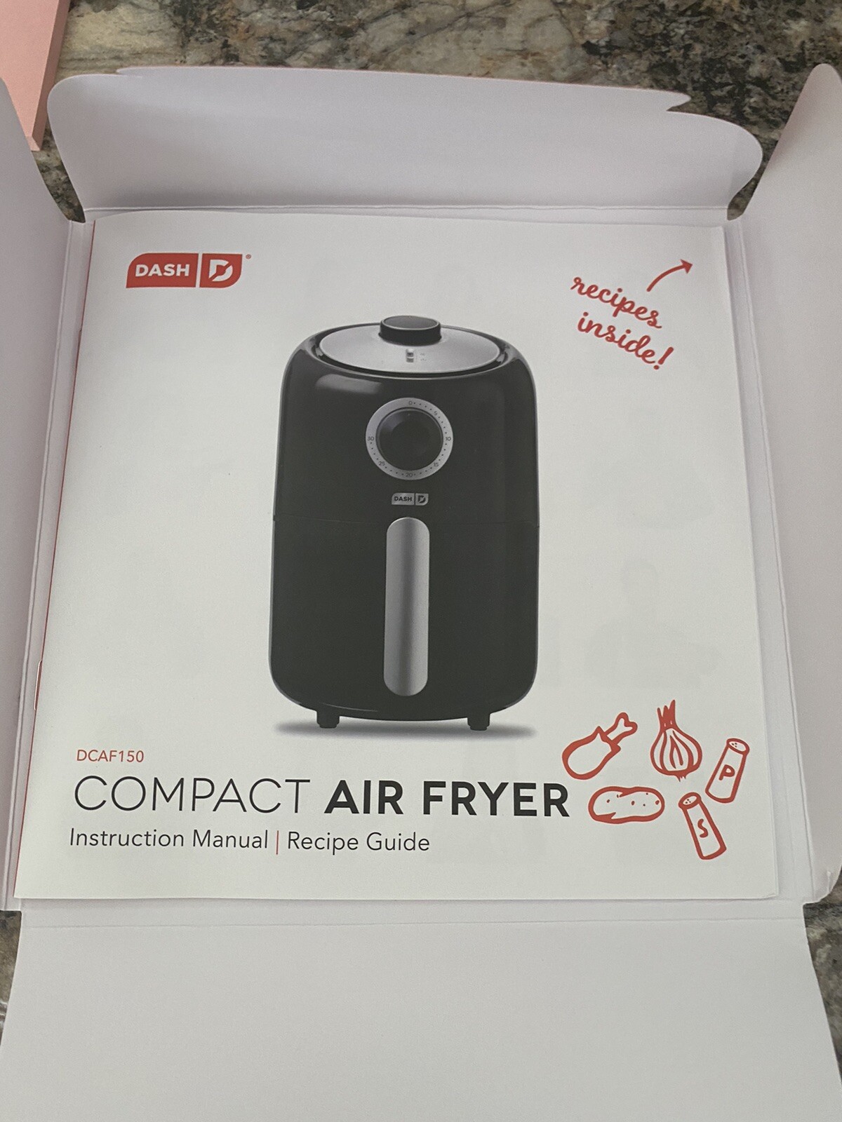 Dash Compact Air Fryer Oven Cooker with Temperature Control Grey