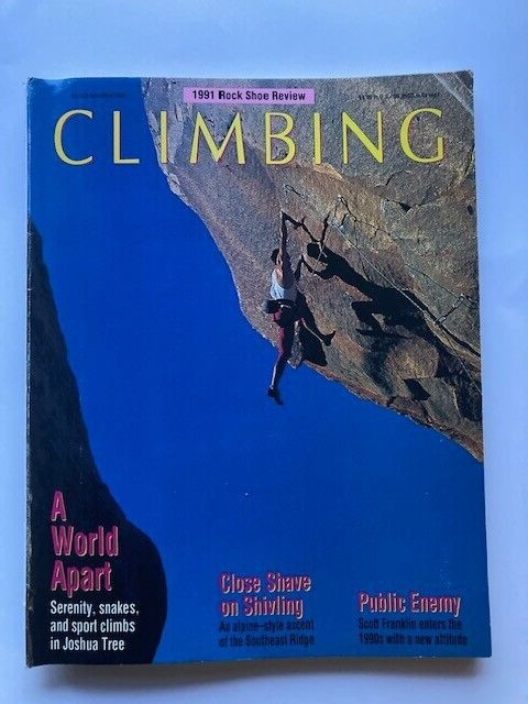 Climbing Magazine No. 125 April-May 1991 Joshua Tree, Washington Cascades