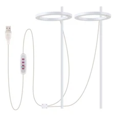 LED Grow Light Plant Growing Dimmable Full Spectrum Indoor Plants Halo Ring Lamp