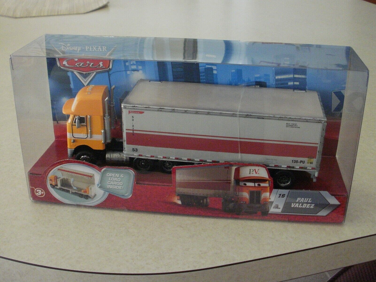 ミニカー cars PAUL VALDEZ HAULER NS Disney Pixar Cars hauler Paul Valdez #16 semi truck and trailer
