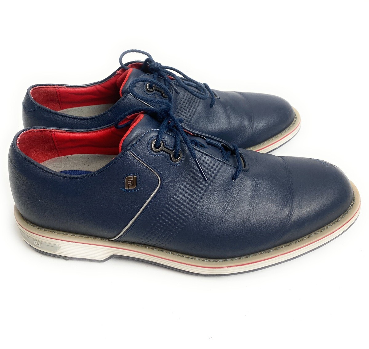 FootJoy Mens Golf Shoe Blue Leather Sneaker Versatrax Size  display picture 1