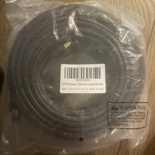 Cat8 Outdoor Ethernet Cable 50 Feet Waterproof Direct Burial Inground Lldpe Uv