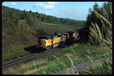 Original Rail Slide - UP Union Pacific 8087+ Nopeming MN 9-24-1998