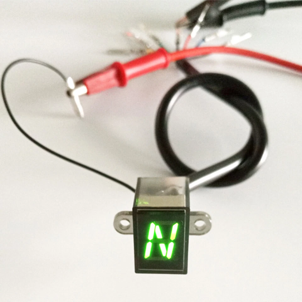 LED Motorcycle Gear Indicator Light N-6 Speed Shift Clutch Lever Gauge Universal - Image 3 of 4