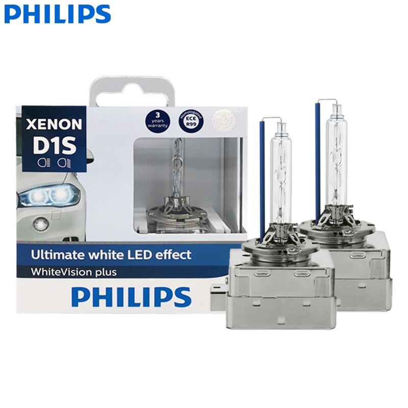 Philips D1S WhiteVision Plus 35W HID Xenon Car Headlight Auto Bulb