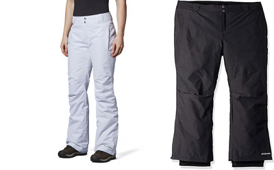 【高機能】US Columbia ウォータープルーフ 防水 スノーパンツ S 白 COLUMBIA WOMEN'S BUGABOO II SNOW SKI PANTS WHITE, BLACK CROSSDYE